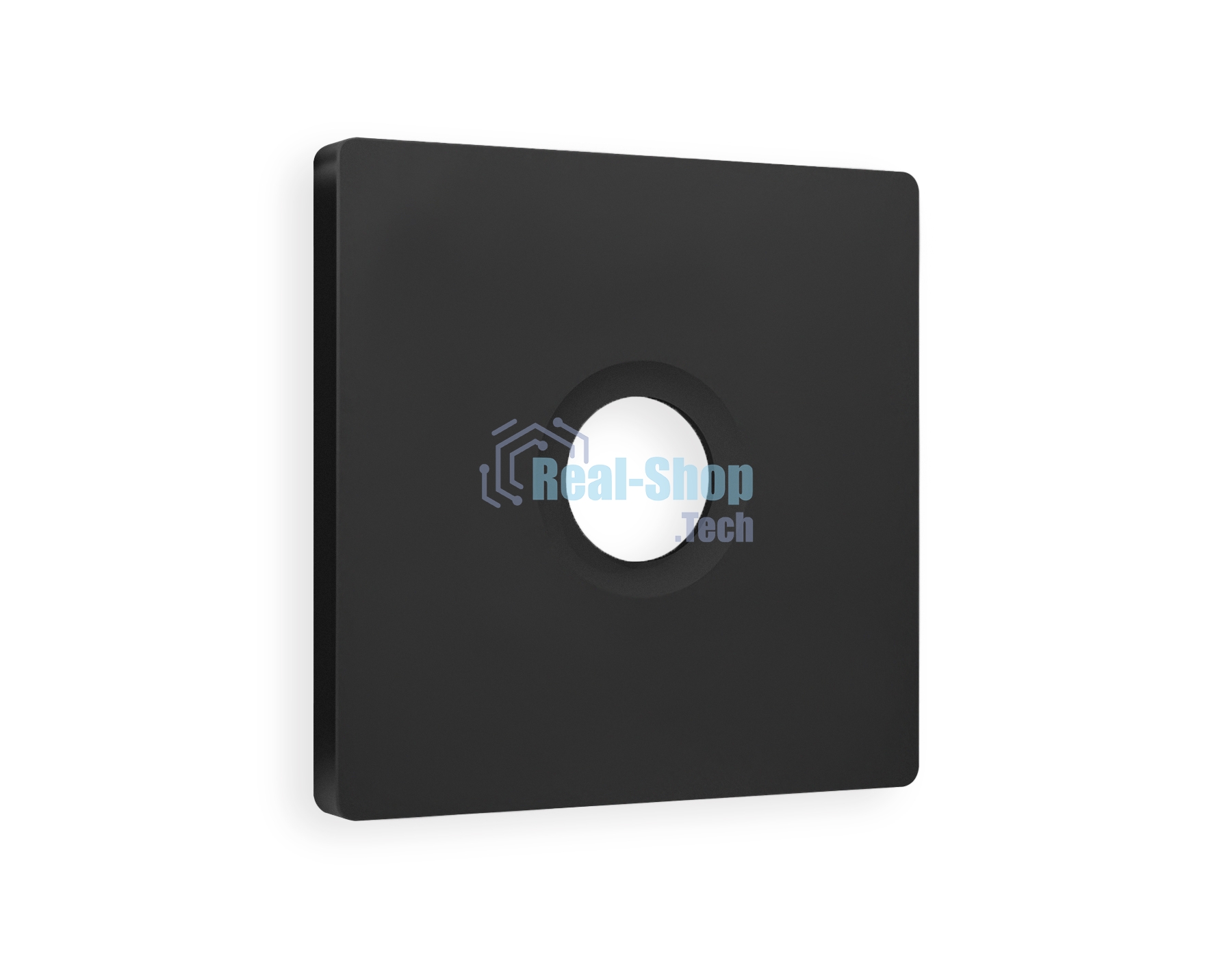 Лицевая панель ALFA (Черный матовый) для TV розетки QUANT AP8130