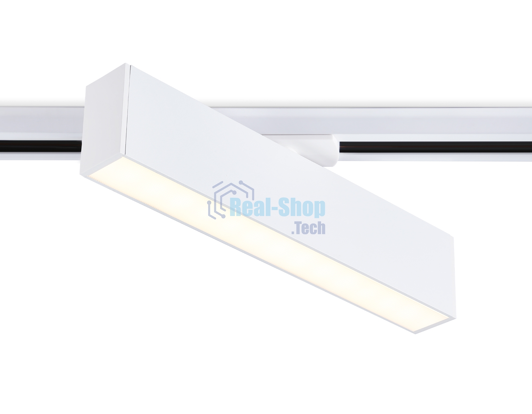 Трековый однофазный светильник Ambrella light GL6761 WH белый LED 12W 3000K 300*22*48
