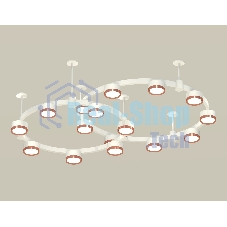 Светильник Ambrella light XR92211160/16 SWH/PPG белый песок/золото розовое полированное GX53