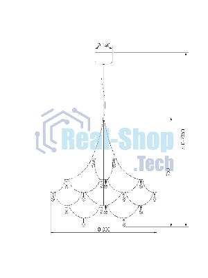 90400 LED / подвесной светильник / латунь