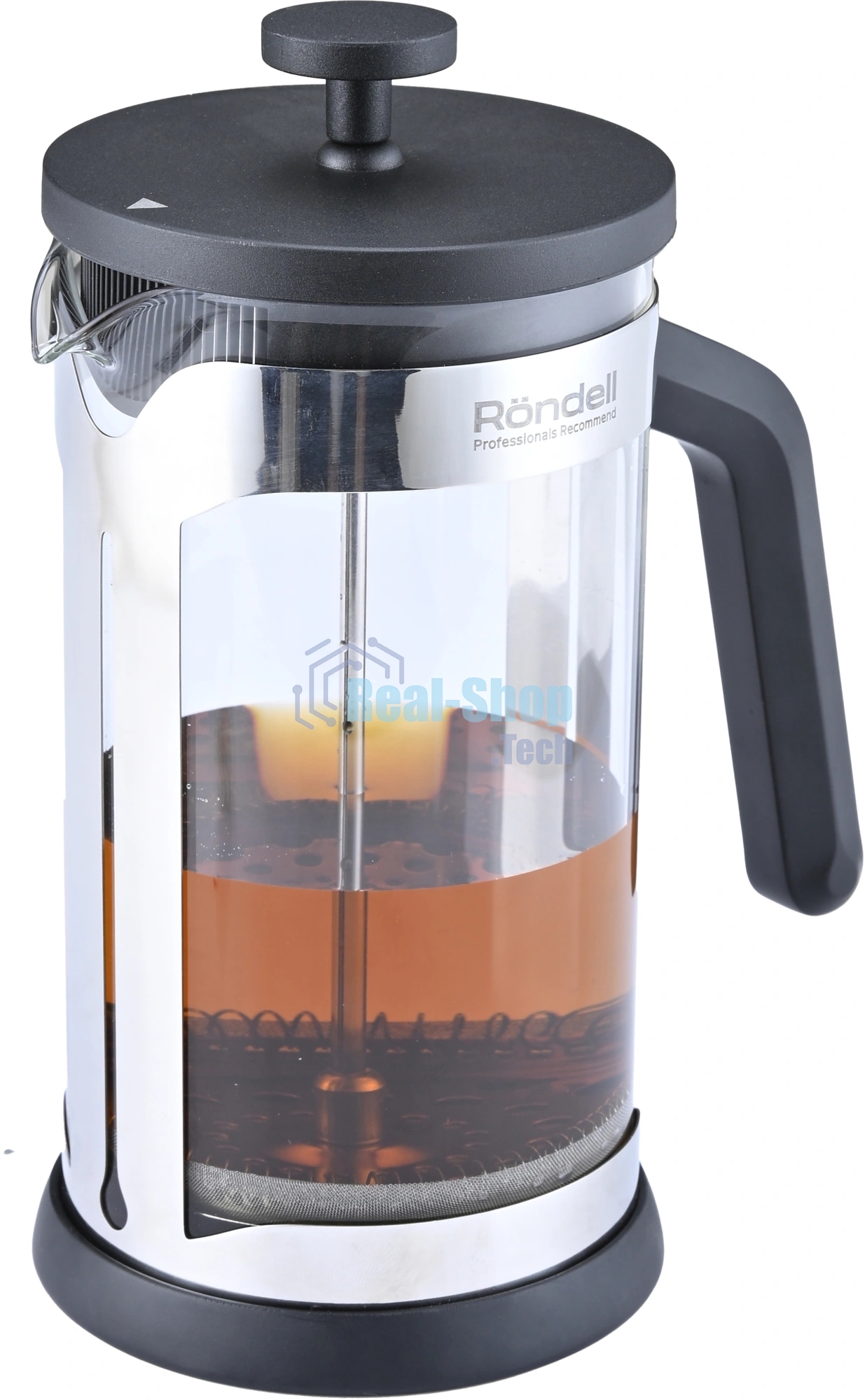 Френч-пресс Rondell Brando RDS-2027 1.0л черный/стальной