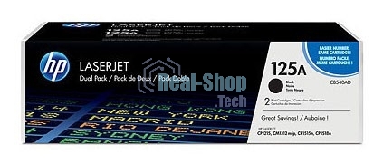 Картридж лазерный HP CB540AD черный двойная упаковка для CLJ CP1215/CP1515/CP1518 2 х 2200стр.