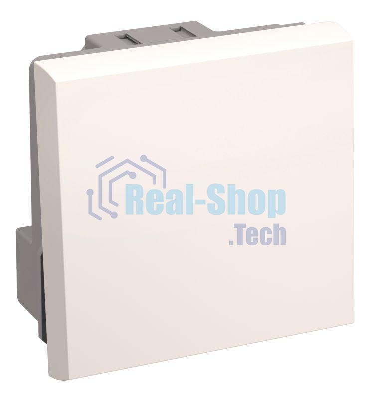 Выключатель одноклавишный (на 2 модуля) ПРАЙМЕР белый