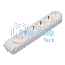 Колодка удлинителя 6-м с заземл. защ. шторки Makel N6210000