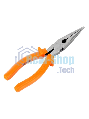 Длинногубцы Sparta Classic, 200 мм, прямые шлифованные, пластмассовые рукоятки