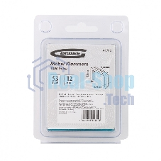 Скобы Gross 12 мм, для мебельного степлера, усиленные, тип 53, 1000 шт.