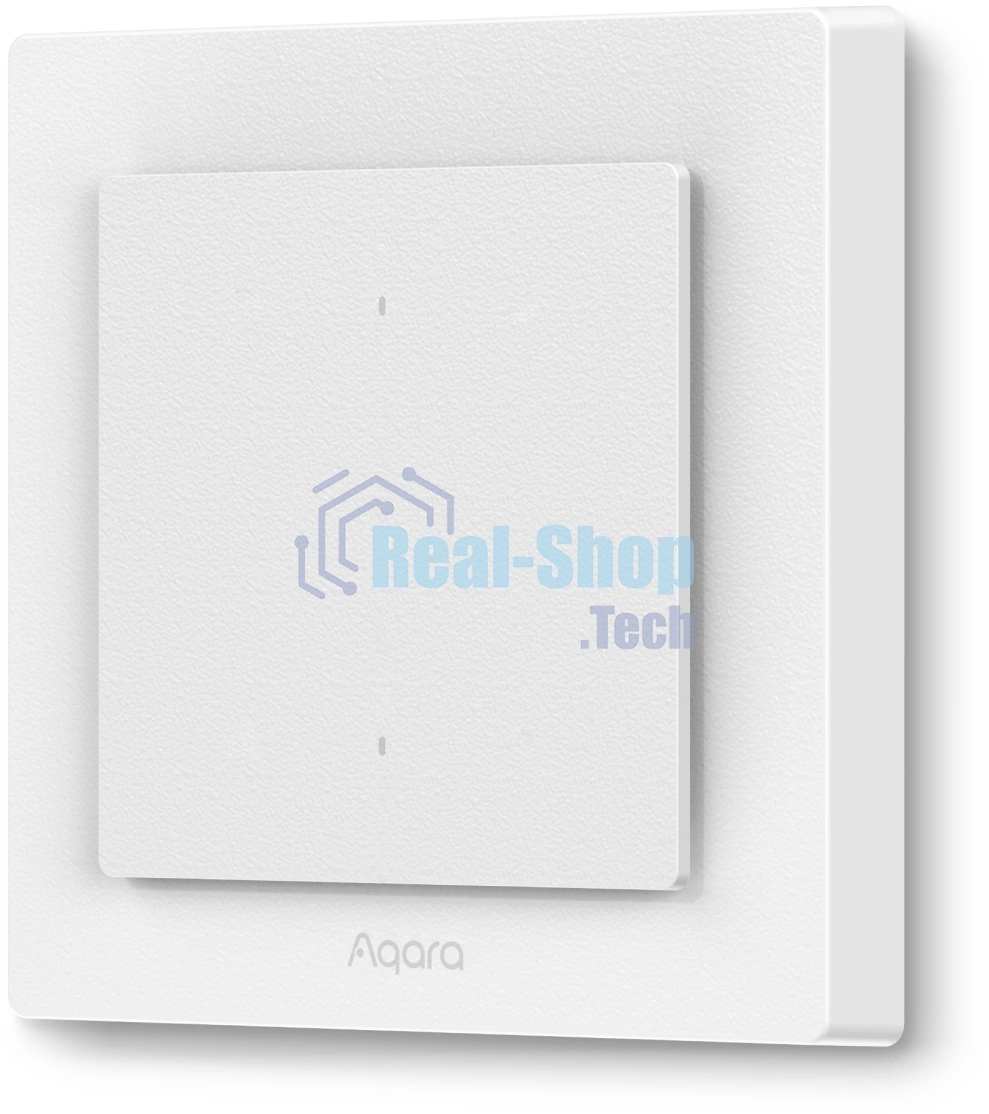 Умный выключатель Aqara H2 WS-K07D 2-х кл. белый