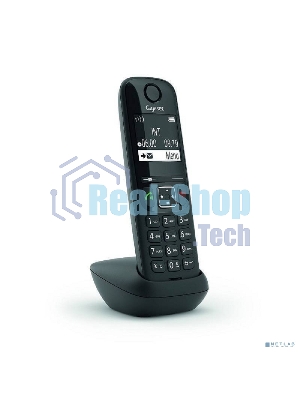 Дополнительная трубка Dect Gigaset AS690HX черный для AS690