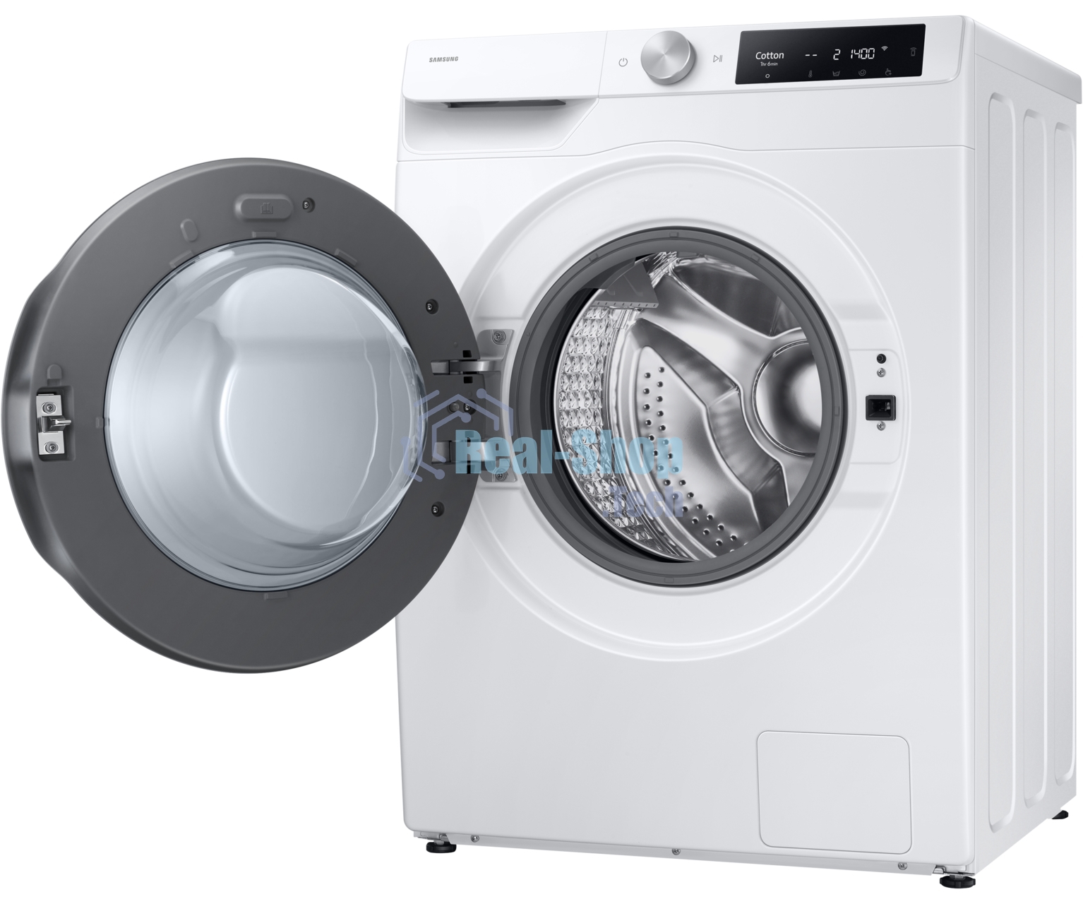 Стирально-сушильная машина Samsung WD11DG6B85BELP белый, загрузка фронтальная 11 кг, 1400 об/мин, класс: A