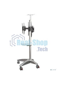 Arm media PT-STAND-15 (состоит из 2-х частей) black 1 шт/уп. Моб. стойка напол. для 2-х TV 26