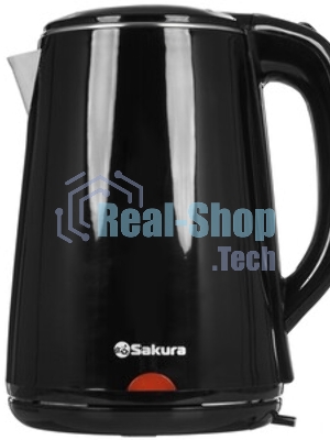 Чайник Sakura SA-2150BK 1.8 л, двойной корпус,черн д