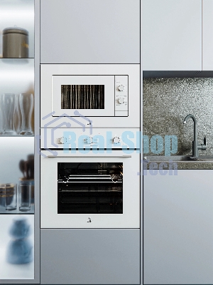 Встраиваемая микроволновая печь Lex BIMO 20.04 WH белый, 20 л, 700 Вт, переключатели - поворотный механизм