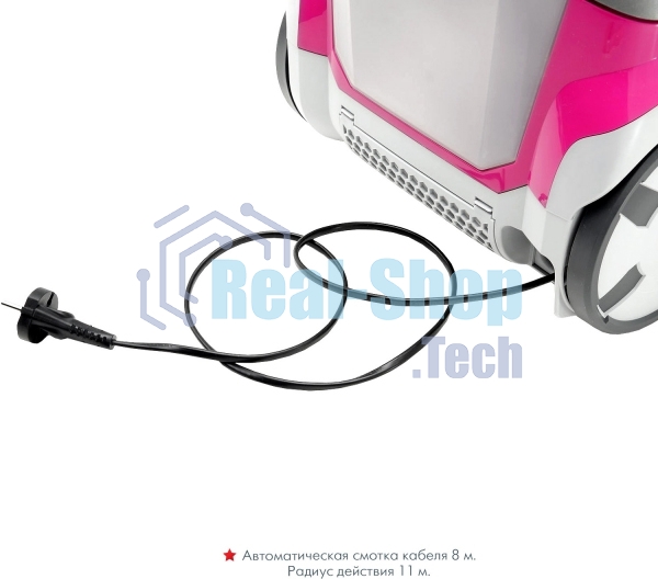Моющий пылесос Thomas ALLERGY&FAMILY розовый/серый, 325/1700 Вт, уборка влажная/сухая/сбор жидкости, пылесборник мешок/контейнер 6 л