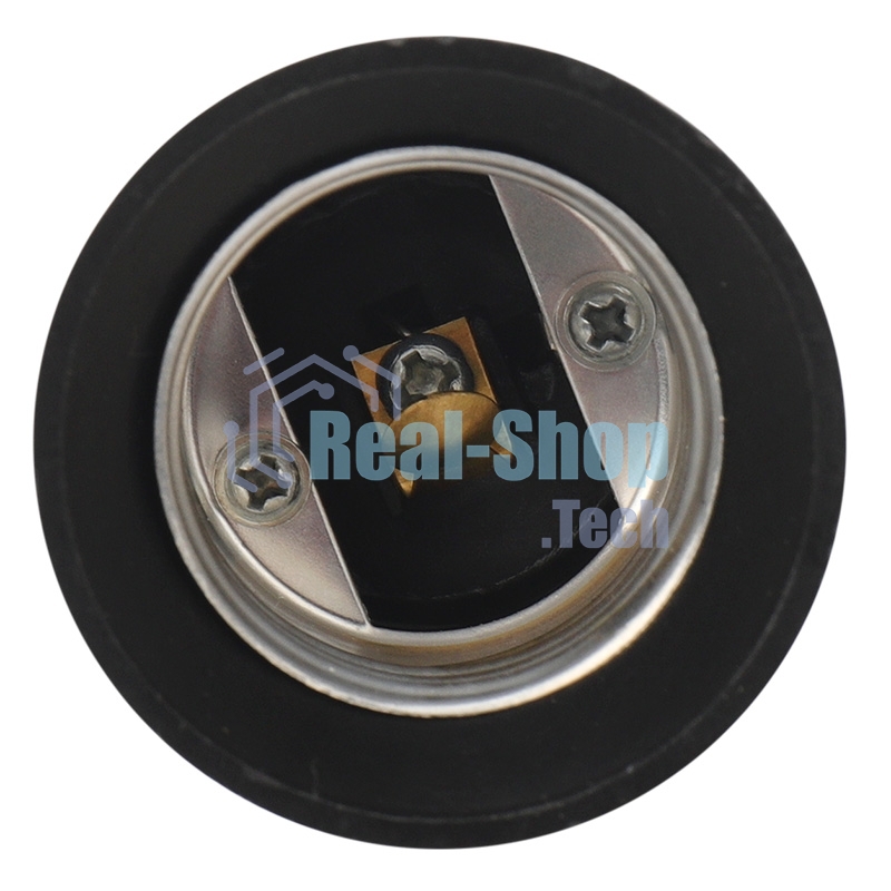 Переходник Rexant цокольный E14-E27 черный