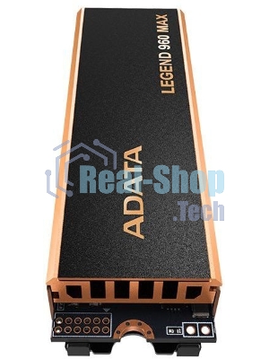 Накопитель SSD ADATA LEGEND 960 MAX, 4Tb, M.2 2280, PCIe 4.0 x4, NVMe, R/W 7400/6800, с радиатором