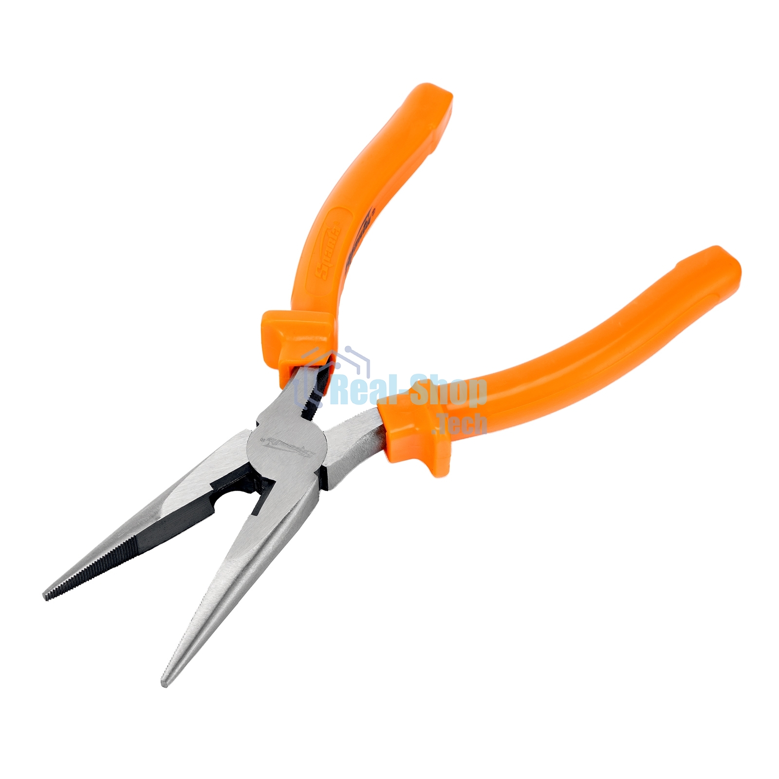 Длинногубцы Sparta Classic, 200 мм, прямые шлифованные, пластмассовые рукоятки