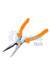 Длинногубцы Sparta Classic, 200 мм, прямые шлифованные, пластмассовые рукоятки