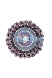 Щетка Matrix для УШМ, 100 мм, М14, Чашка, крученая проволока 0,8 мм