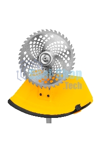 Триммер бензиновый Denzel DT-43E, 43 см3, неразъемная штанга, электростартер, состоит из 2 частей