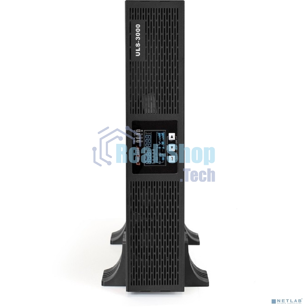 Источник бесперебойного питания On-line ExeGate EP285648RUS PowerExpert ULS-3000.LCD.AVR.C13.USB.RS232.SNMP.2U 3000VA/3000W, On-Line, PF=1, LCD, 6*IEC-C13, RS232, USB, SNMP-slot, Rackmount 2U/Tower, черный