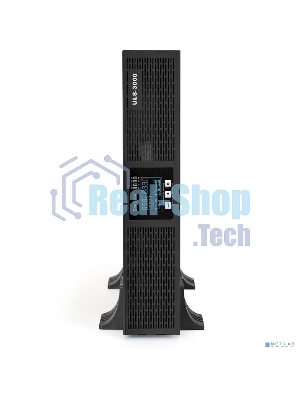 Источник бесперебойного питания On-line ExeGate EP285648RUS PowerExpert ULS-3000.LCD.AVR.C13.USB.RS232.SNMP.2U 3000VA/3000W, On-Line, PF=1, LCD, 6*IEC-C13, RS232, USB, SNMP-slot, Rackmount 2U/Tower, черный