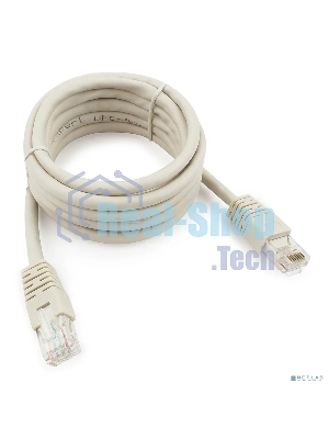 Патч-корд UTP Cablexpert PP6U-2M cat.6, 2м, литой, многожильный, серый