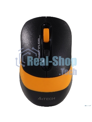 Мышь беспроводная A4Tech Fstyler FG10S черный/оранжевый, 2000 dpi, радиоканал, USB, кнопки - 4