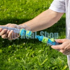 Шланг поливочный Palisad прозрачный армированный 3-х слойный, 3/4