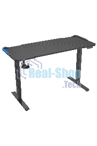 Стол игровой Cactus CS-EDL-GbK столешница МДФ черный, каркас черный