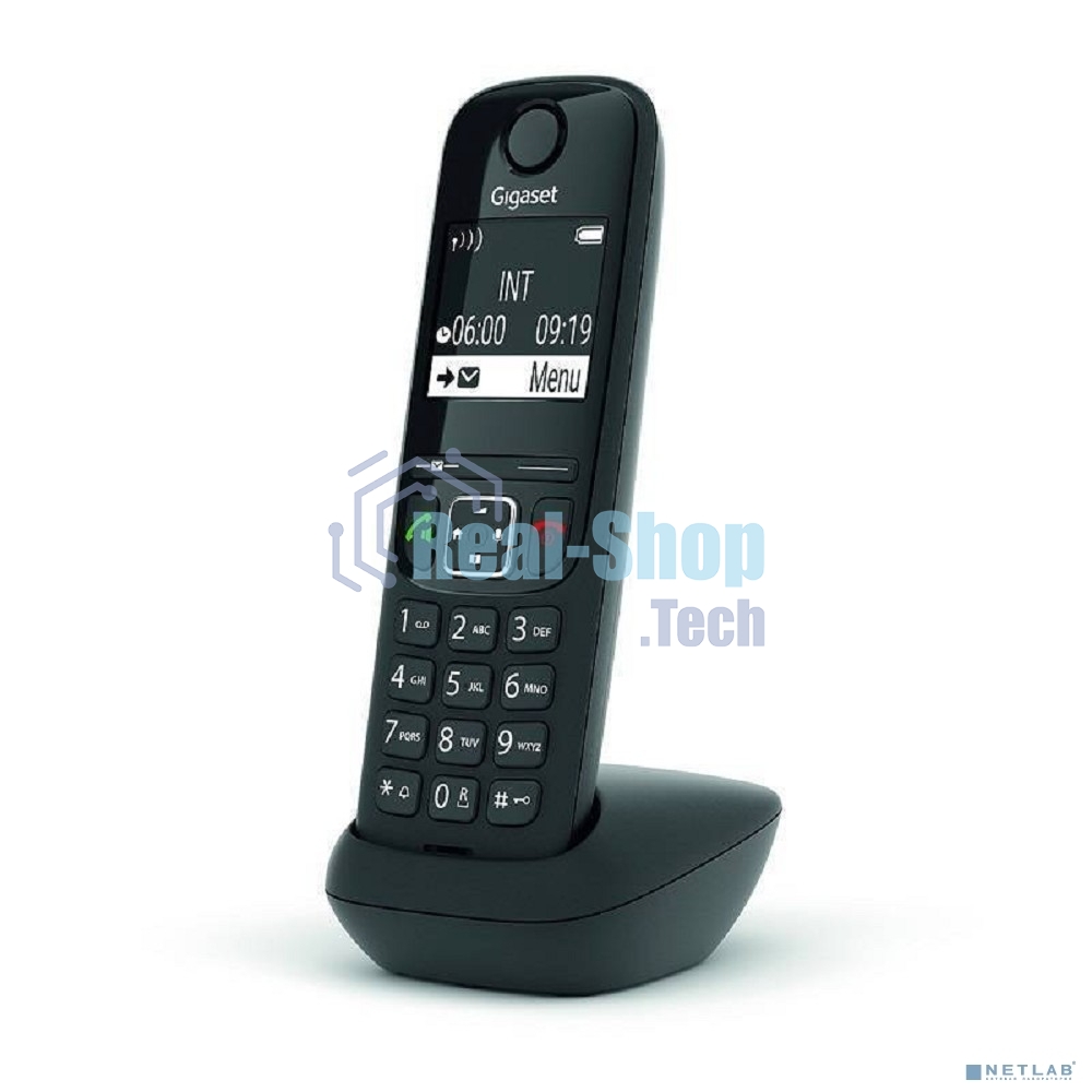 Дополнительная трубка Dect Gigaset AS690HX черный для AS690