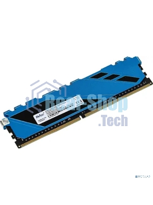 Оперативная память NETAC Shadow, DDR4, 16GB (1x16GB), 3200MHz, CL16, DIMM, с радиаторами, синий