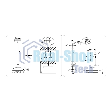 Светильник Ambrella light FL4838 WH/WD белый/дерево 24W 3000-6000K D200*800 (без ПДУ)