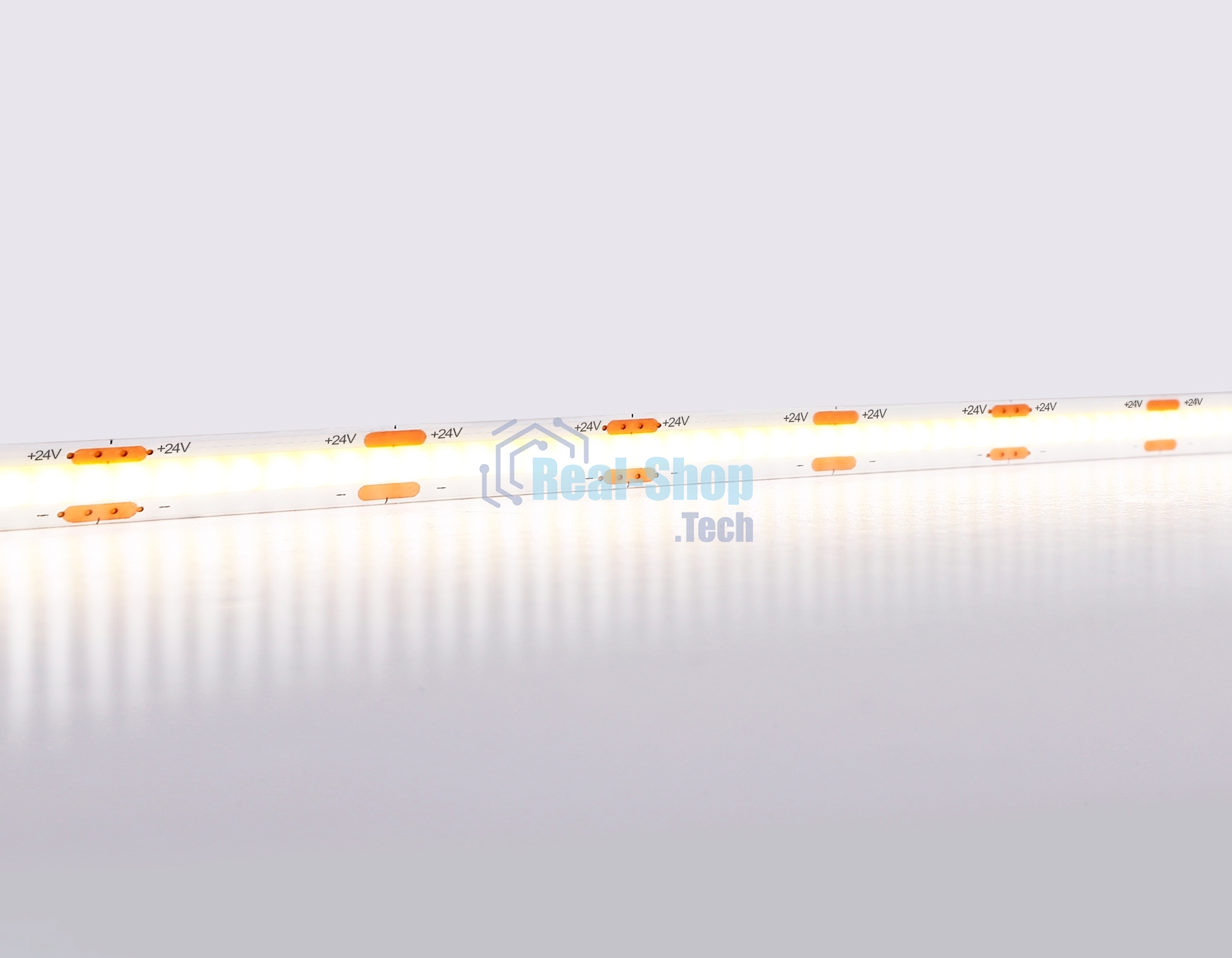 Светодиодная лента Ambrella light GS4652 COB 320Led/ 10W m/ 24V IP20 4500K/ 5000*8*1.54mm (2 конт.)