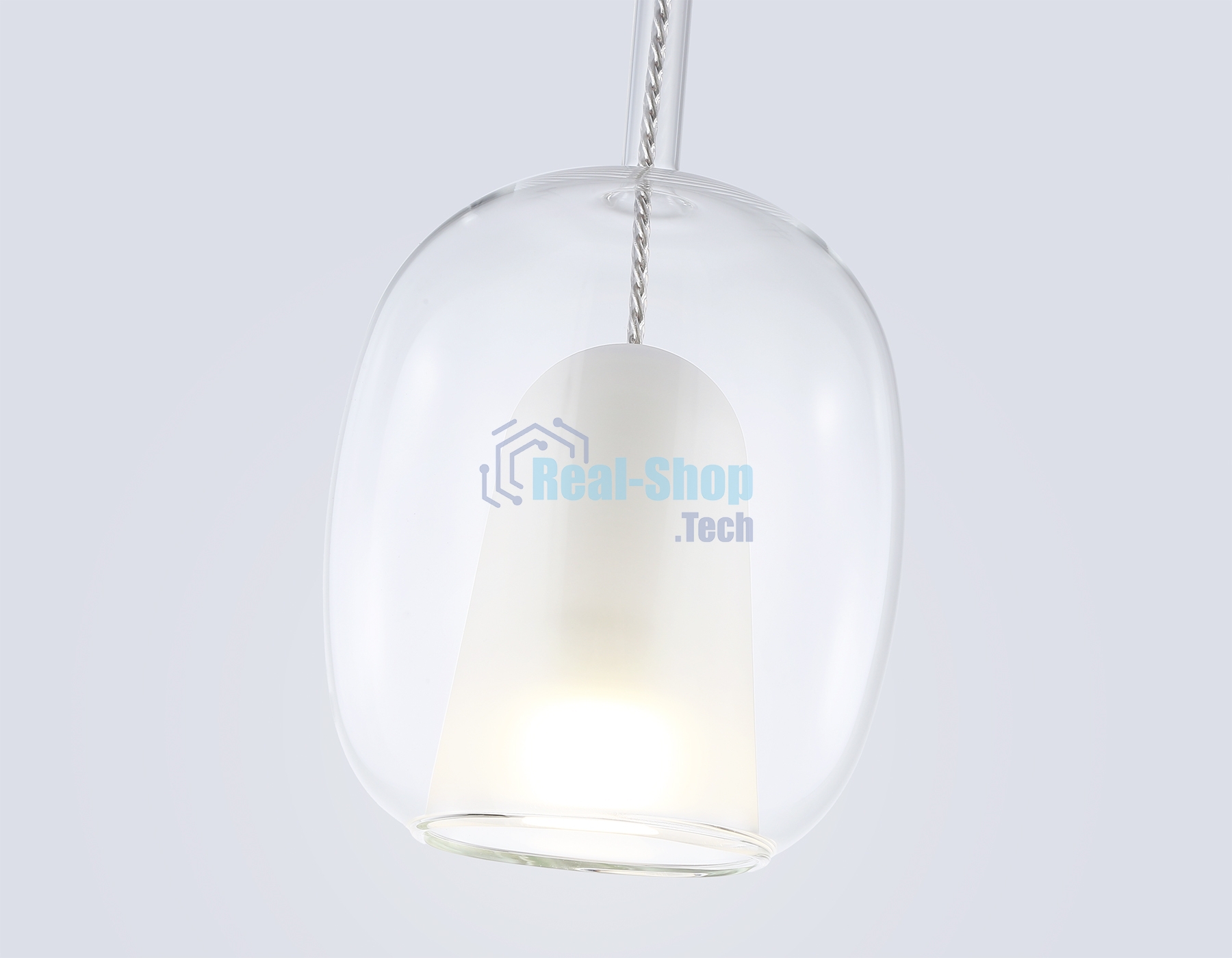 Подвесной светильник Ambrella light LH11121 BK/WH/CL черный/белый/прозрачный E27 max 60W D175*310