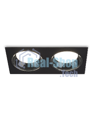 Светильник Ambrella light TN52344/2 SBK/GBK черный песок/черный глянец GX53 max 12W 220*115*25