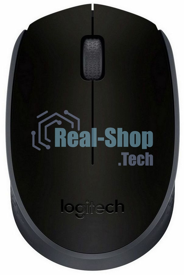 Мышь беспроводная Logitech M171 черный/серый, 1000 dpi, радиоканал, USB, кнопки - 3