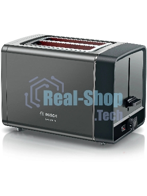 Тостер Bosch TAT5P425 нержавеющая сталь, 970 Вт, 2 слота