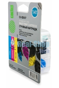 Картридж струйный Cactus CS-CB337 №141 трехцветный (9 мл.) для HP DJ D4263/D4363/D5360/DJ J5783/J6413