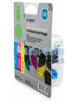 Картридж струйный Cactus CS-CB337 №141 трехцветный (9 мл.) для HP DJ D4263/D4363/D5360/DJ J5783/J6413