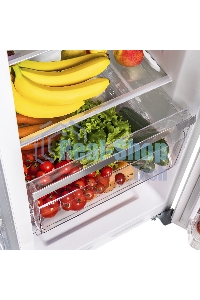 Холодильник Maunfeld MFF177NFW белый глянец двухкамерный 263/170л морозилка сбоку, No Frost, Side by Side