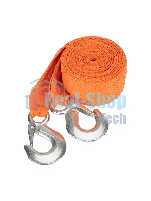 Трос буксировочный Rexant 2.5 т, 5 м, с двумя крюками, в чехле