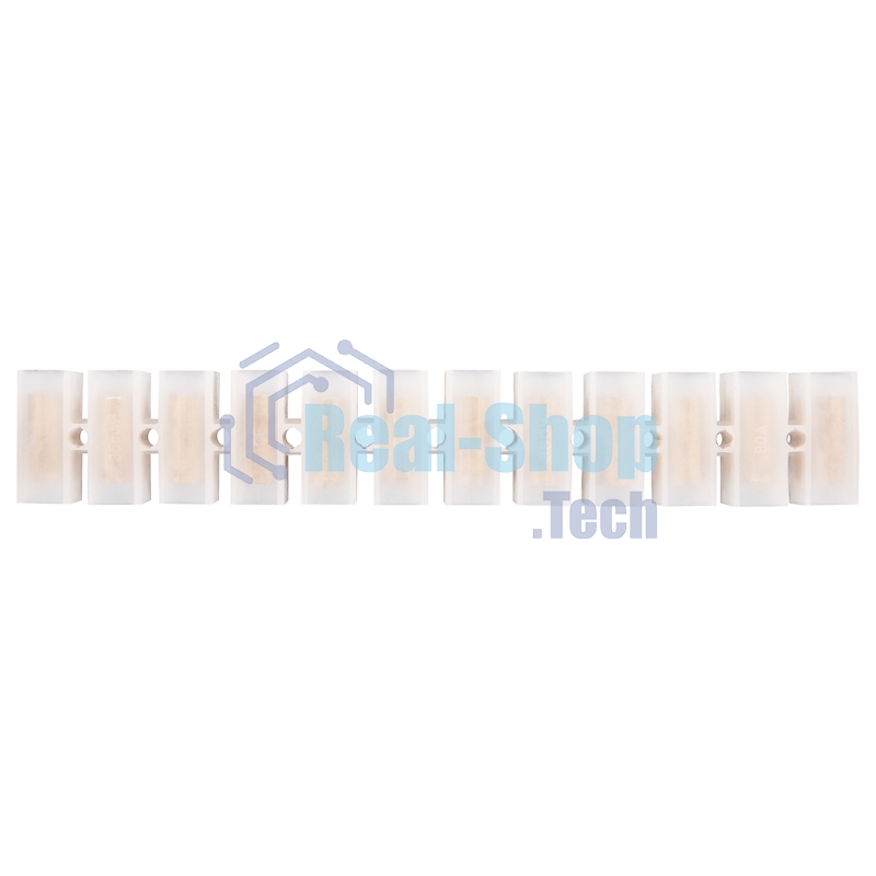 Клеммная винтовая колодка Rexant KВ-35 10-35, ток 80 A, полиэтилен белый (10 шт./уп.)