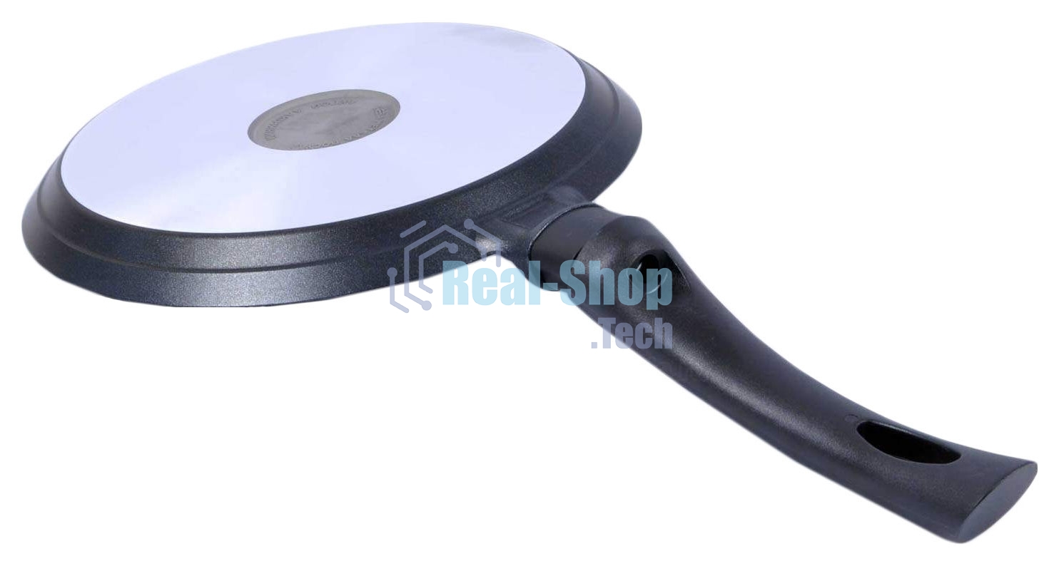 Сковорода НЕВА МЕТАЛЛ ПОСУДА 6222В (смайлик) блинная д.22 (Дизайн корпуса сковороды разработан так, чтобы при выпекании не нарушалась целостность блина, и красиво румянился рисунок. Антипригарное покрытие изделий - на водной основе, изготовлено без исполь