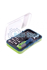 Отвертка реверсивная Сибртех с набором бит и торцевыми головками 35 шт., CrV