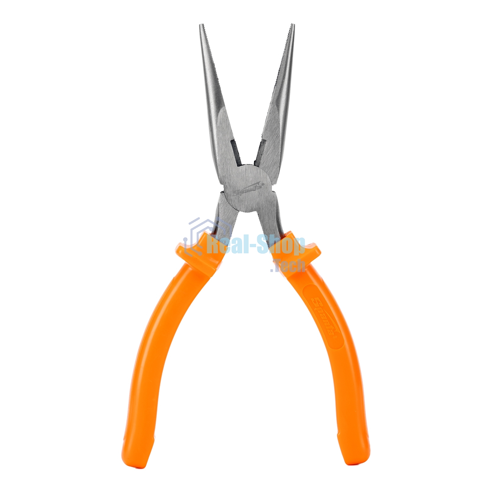 Длинногубцы Sparta Classic, 200 мм, прямые шлифованные, пластмассовые рукоятки