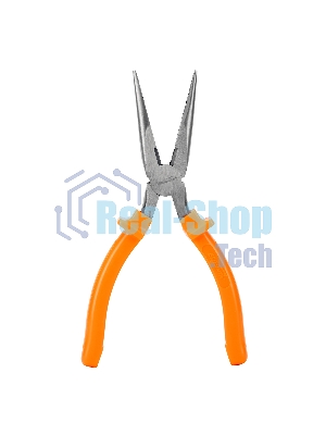 Длинногубцы Sparta Classic, 200 мм, прямые шлифованные, пластмассовые рукоятки