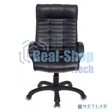 Кресло руководителя Бюрократ KB-10/BLACK черный, искусственная кожа