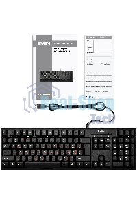 Клавиатура проводная SVEN KB-S300/USB/WIRED/Black