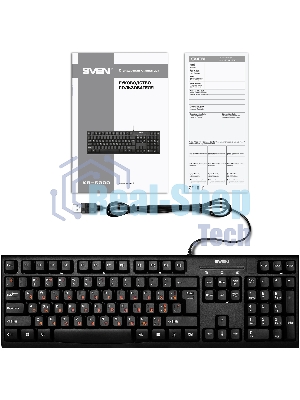 Клавиатура SVEN KB-S300 проводная, USB Type-A, чёрный