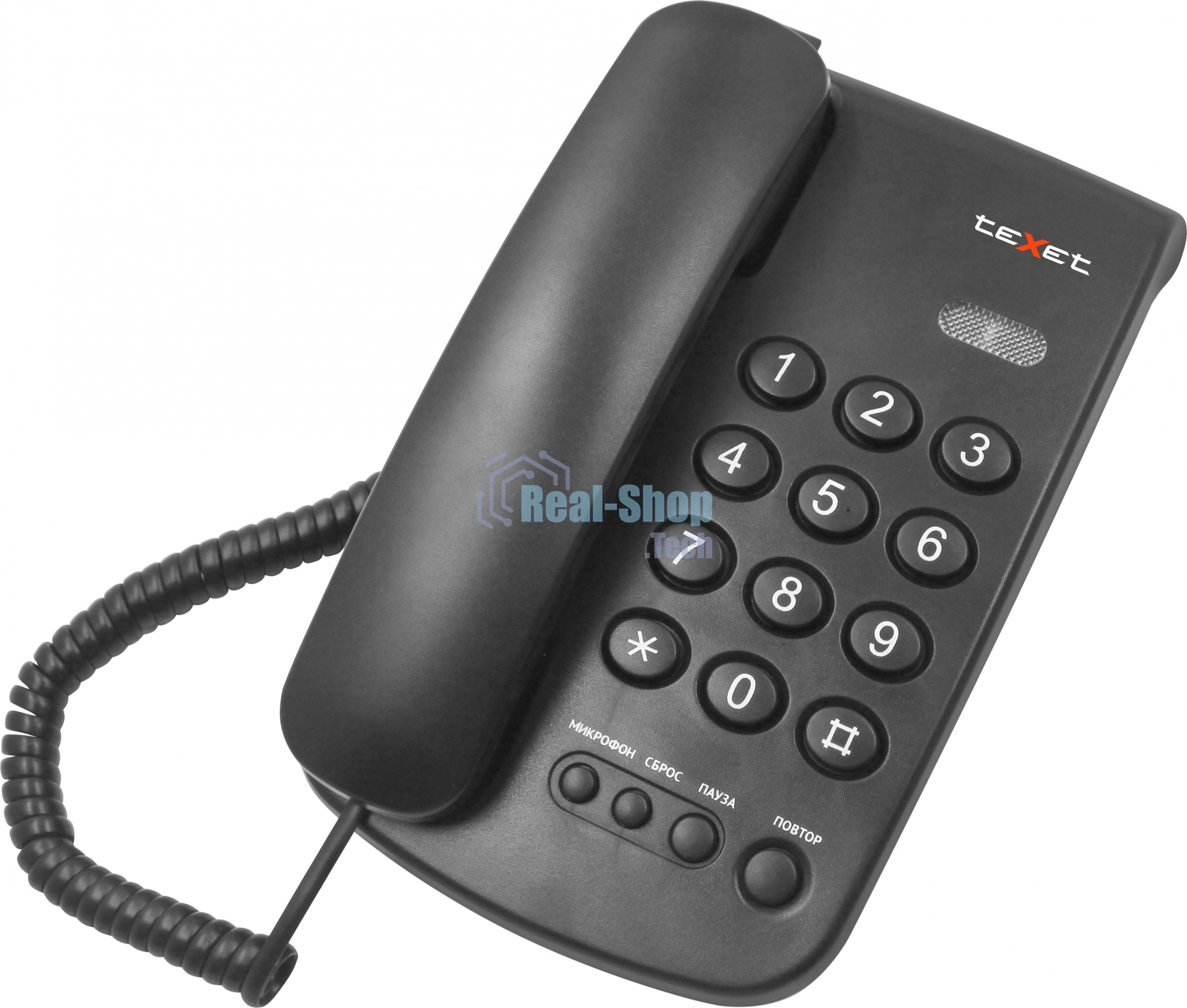 Проводной телефон teXet TX-241 черный